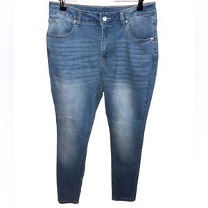 ADGN Women’s Size Large Skinny Blue Jeans Denim Pants for Every Day Occasions